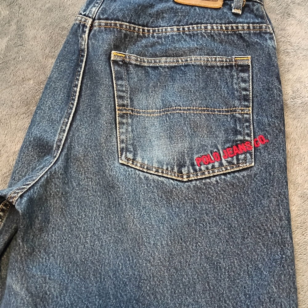 RALPH LAUREN MENS JEANS 32/30 LOOSE FIT EXC COND.